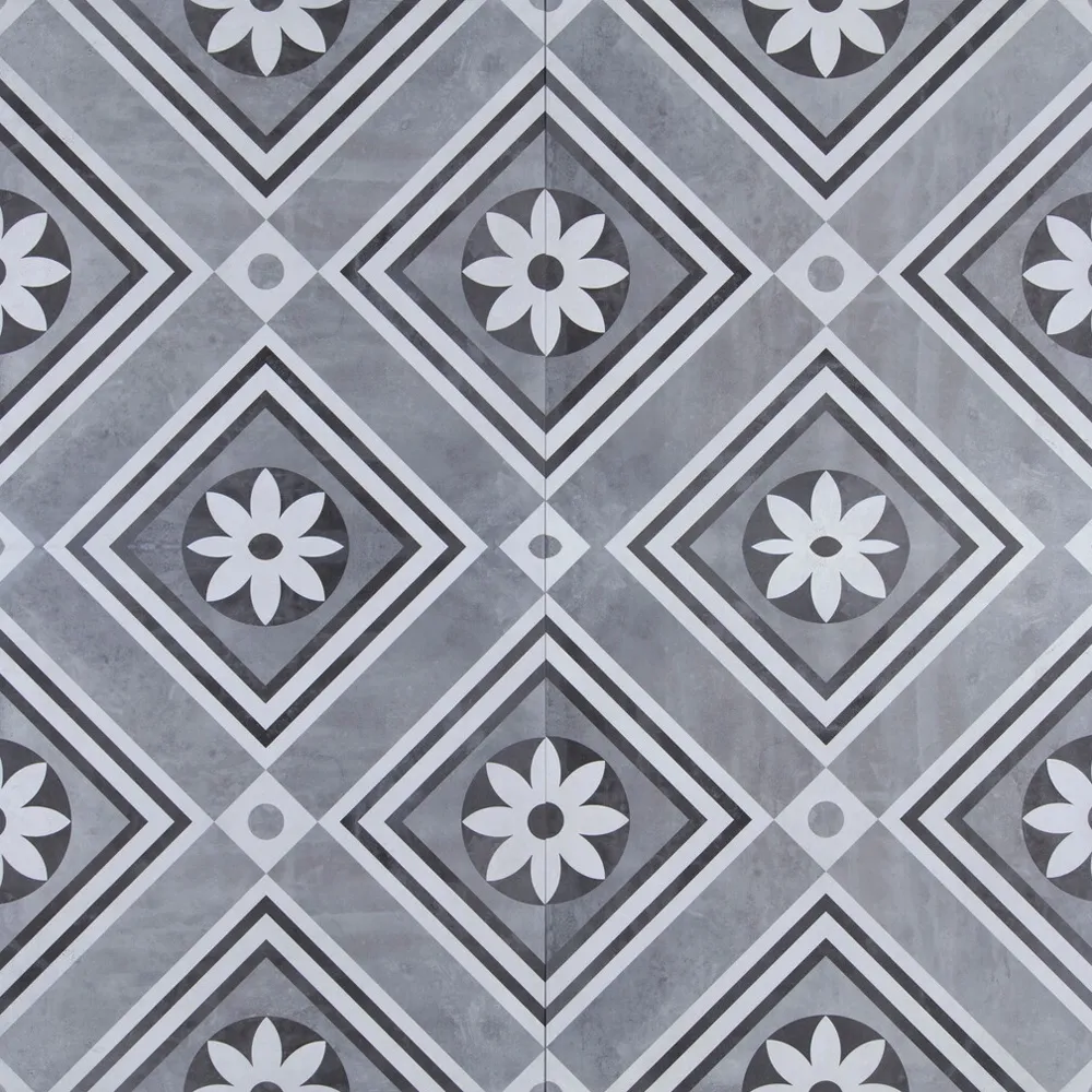 GeoCeramica 60x60x4 cm Concreet Flower Decor