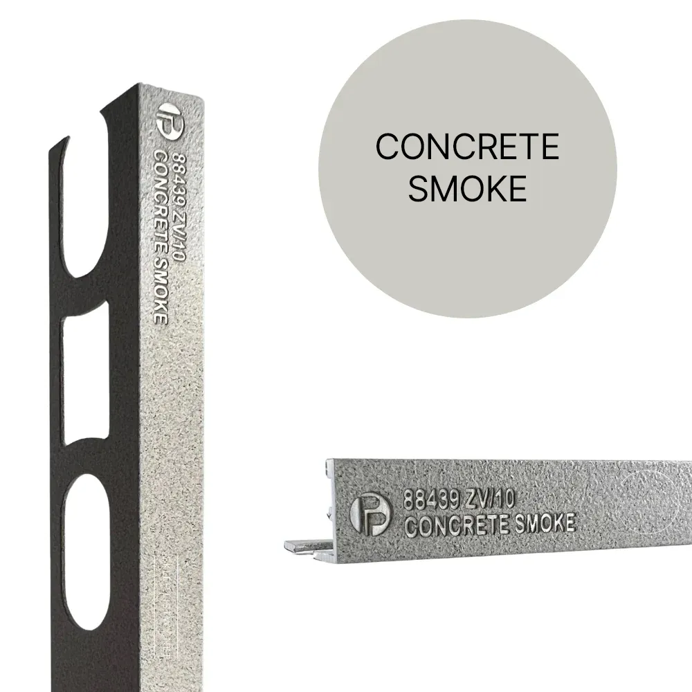 Tegelprofiel ProAngle ZV alu gecoat concrete smoke L= 2700 mm