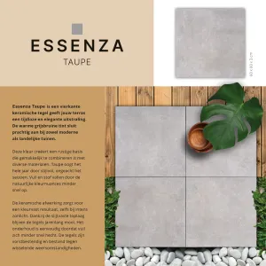 Essenza 60x60x3 cm Taupe 