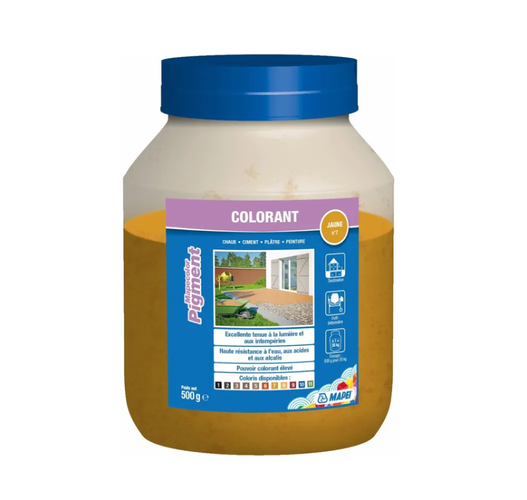 Mapei Mapecolor kleurstof geel 0,5 kg pot