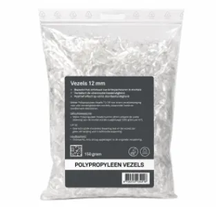 Weber vezels polypropyleen 12 mm zak 150 gr.