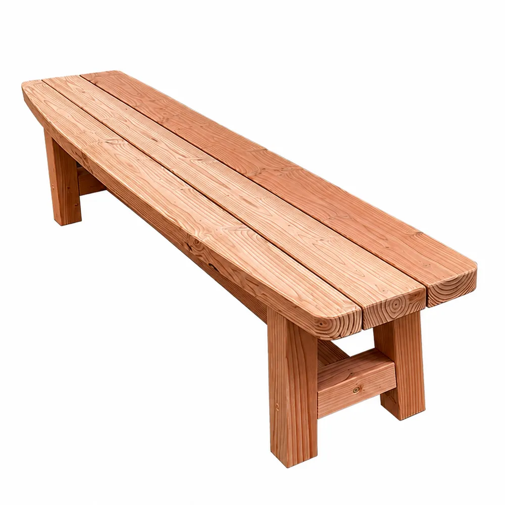 Douglas tuinbank Curved 240 cm onbehandeld