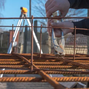 Bouwstaalmat 5x100 mm 3000x2000 mm onbehandeld