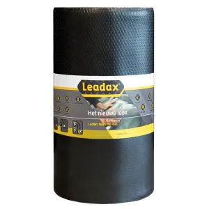 Leadax loodvervanger zwart rol 6000 mm