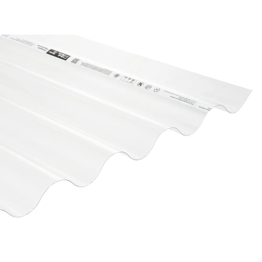 Golfplaat helder polycarbonaat 177/51