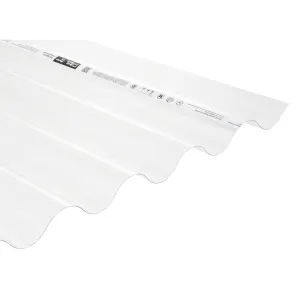 Golfplaat helder polycarbonaat 177/51