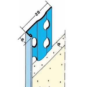 Stucstopprofiel 6 mm L= 3000 mm 1216H