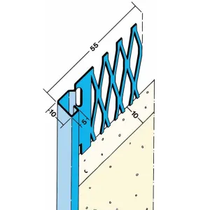 Stucstopprofiel 10 mm L= 2600 mm 1231