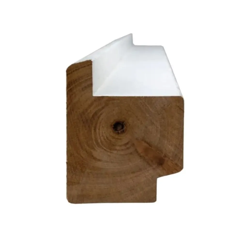 Raamhout 54x67 RSX mm L= 5900 mm hardhout wit gegrond