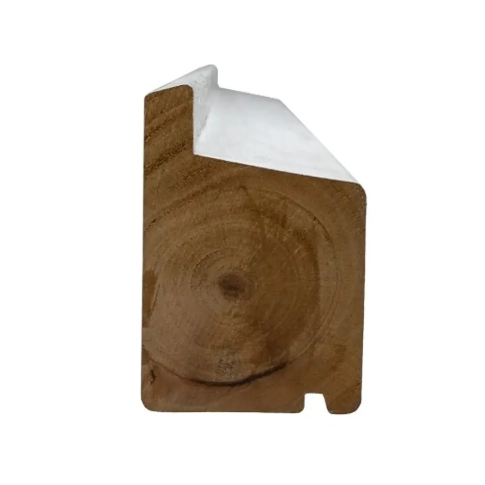 Raamhout 54x80 mm ROX L= 5900 mm hardhout wit gegrond