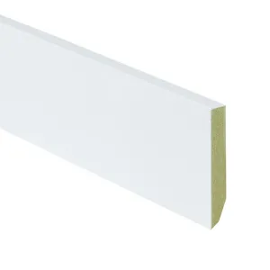 MDF plint V313 18x120 mm L= 4880 mm gegrond